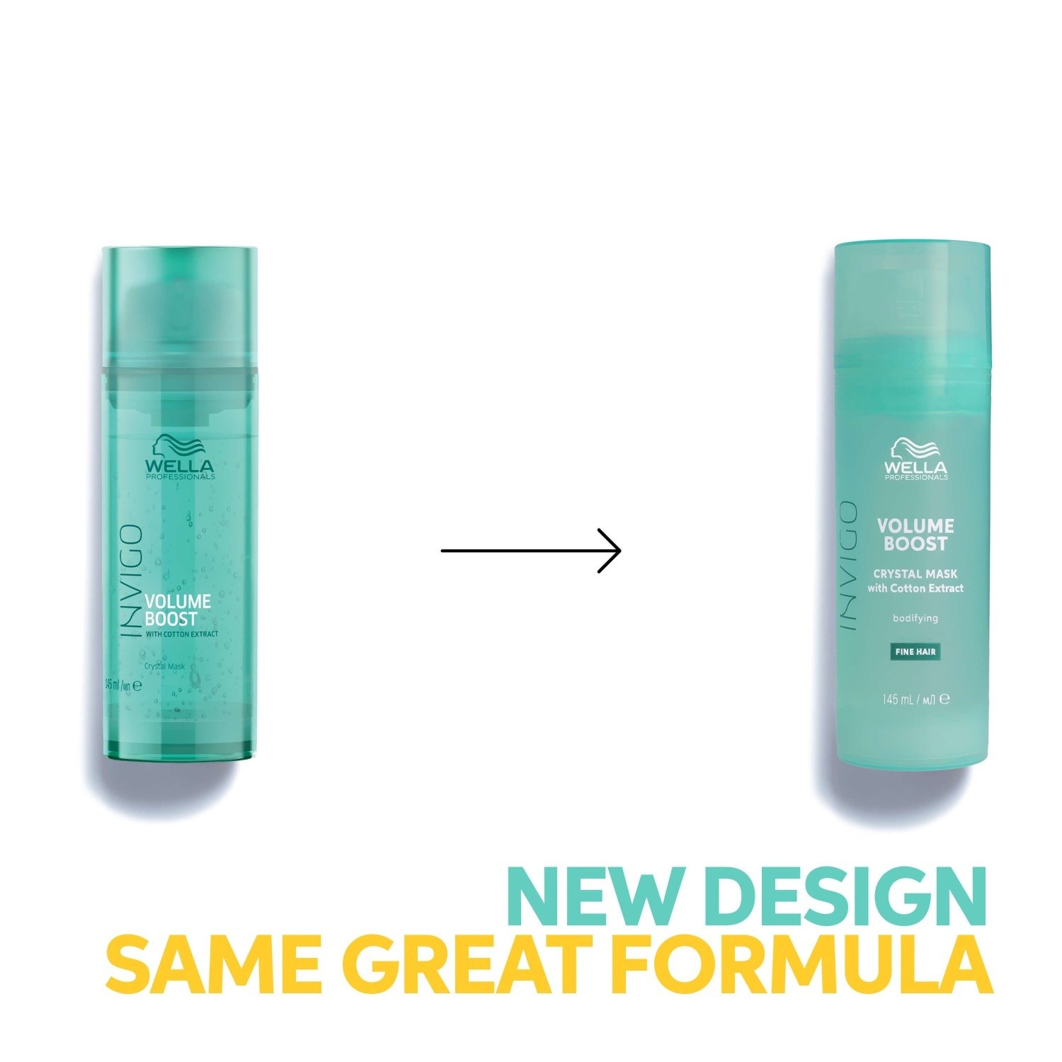 Wella Professionals Haarmaske INVIGO Volume Boost Crystal Mask kaukė plaukams, 145 ml