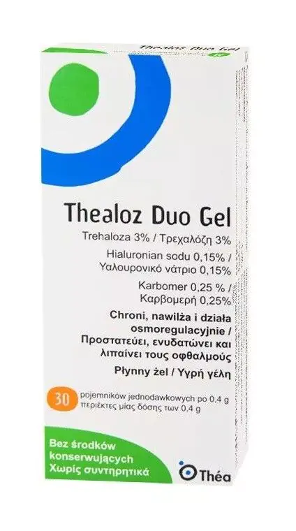 Thealoz Duo Gel UD, Żel płynny do oczu, Pojemniki jednodawkowe