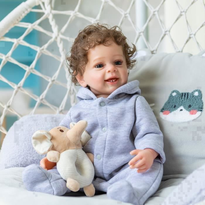 Rebornpop - Kyamrc - Rebornpop - 49 cm - Siliconen - Beweegbare ledematen