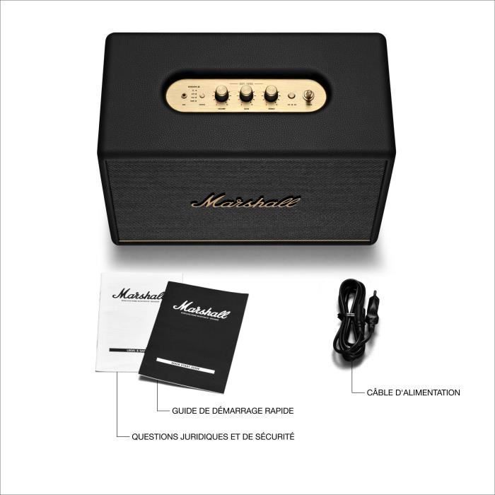 MARSHALL WOBURN III - Enceinte résidentielle Bluetooth - Noir