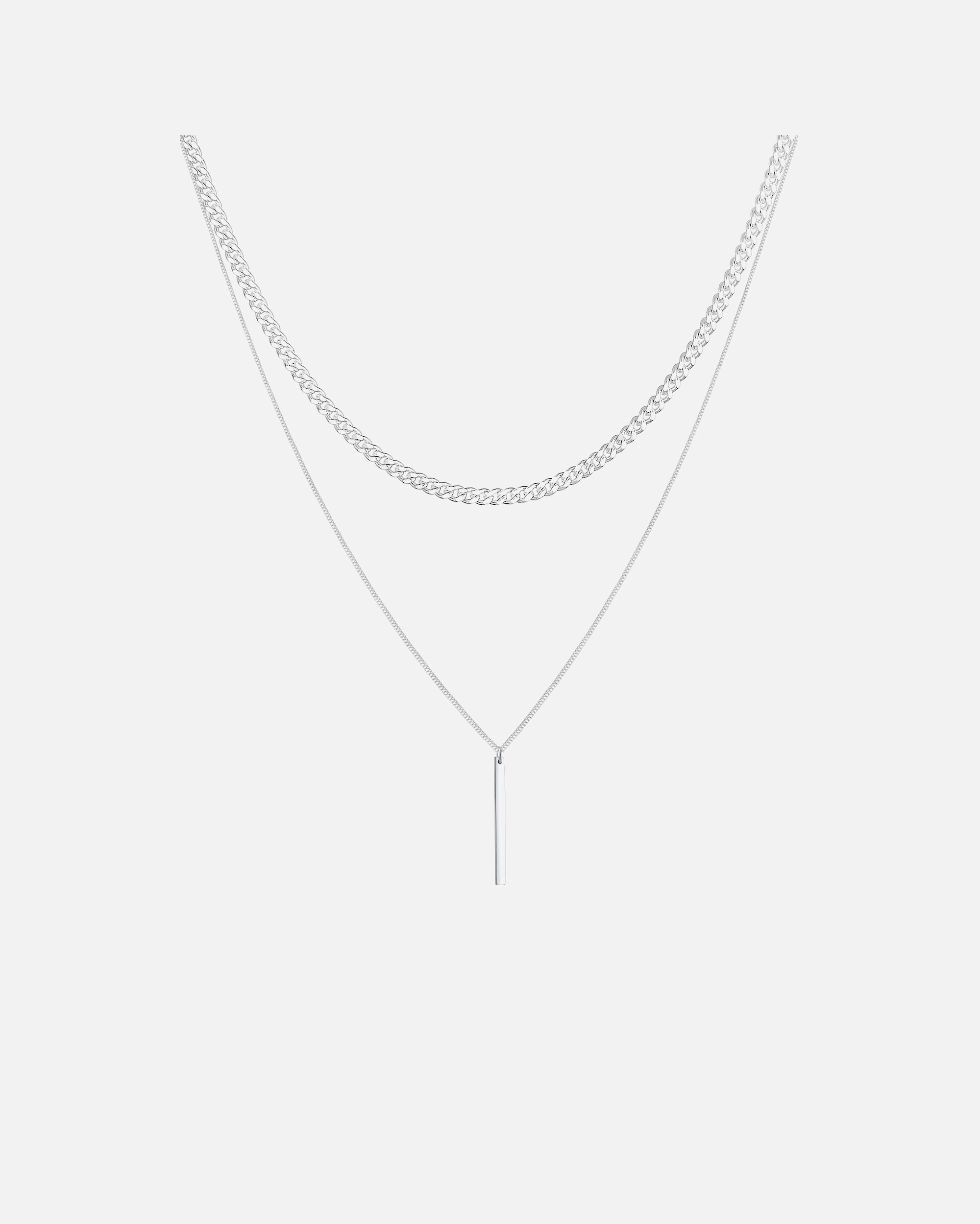 Elli PREMIUM Chaîne panzer pour femmes Basic Layer Look en argent 925 Sterling