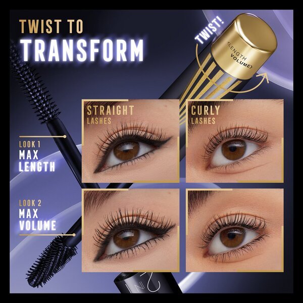 Max Factor Masterpiece 2-u-1 Lash Wow maskara u nijansi Midnight Black 7 ml