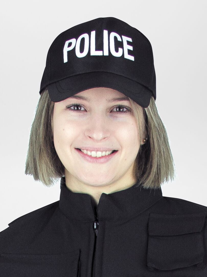 Gorra de policía - Negra