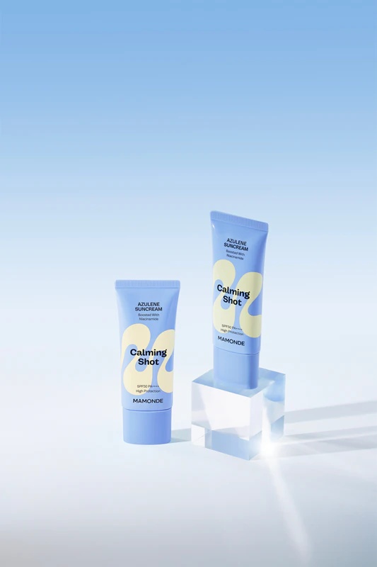 MAMONDE Calming Shot Azulene Suncream zaščitna krema za obraz s pomirjujočim učinkom