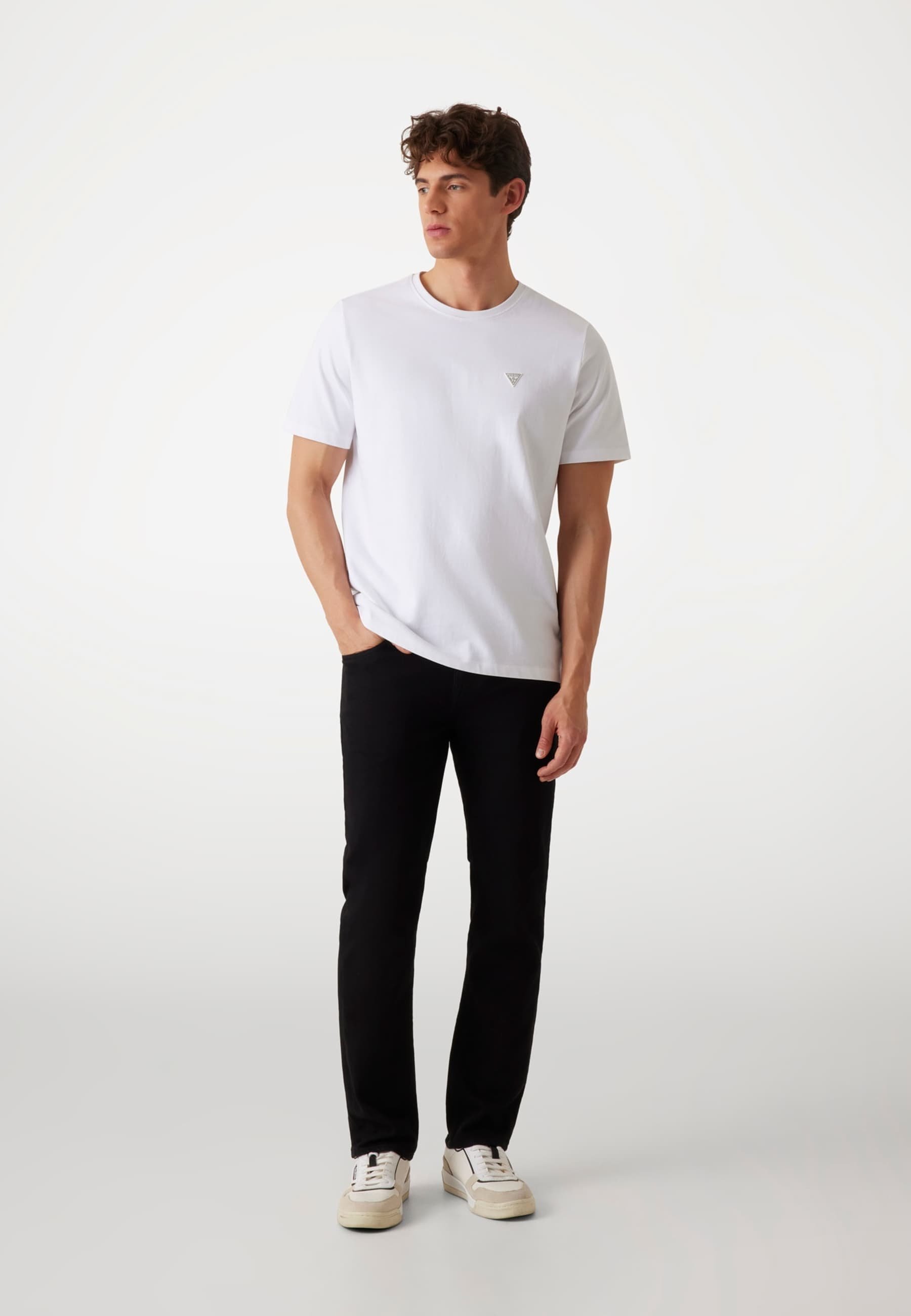 Blugi Guess Slim Fit - negru