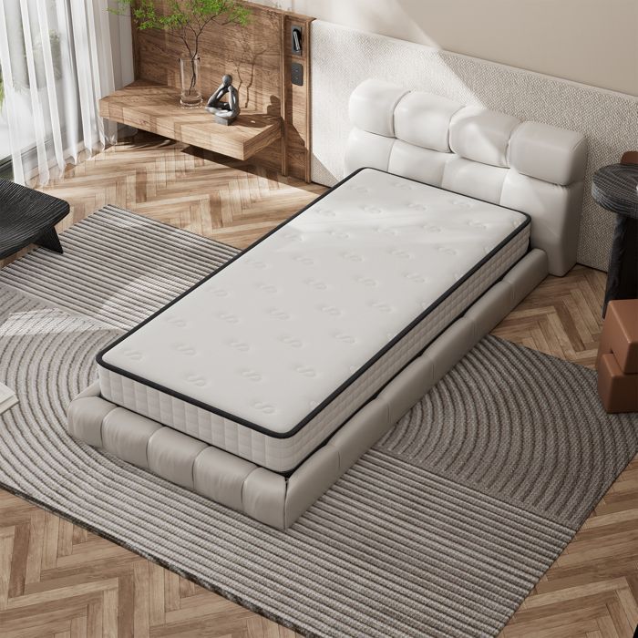 Juego de 2 colchones de espuma de 90x200cm y 16cm de grosor - DEWINNER® - Disponibles en doble cara, espuma viscoelástica.