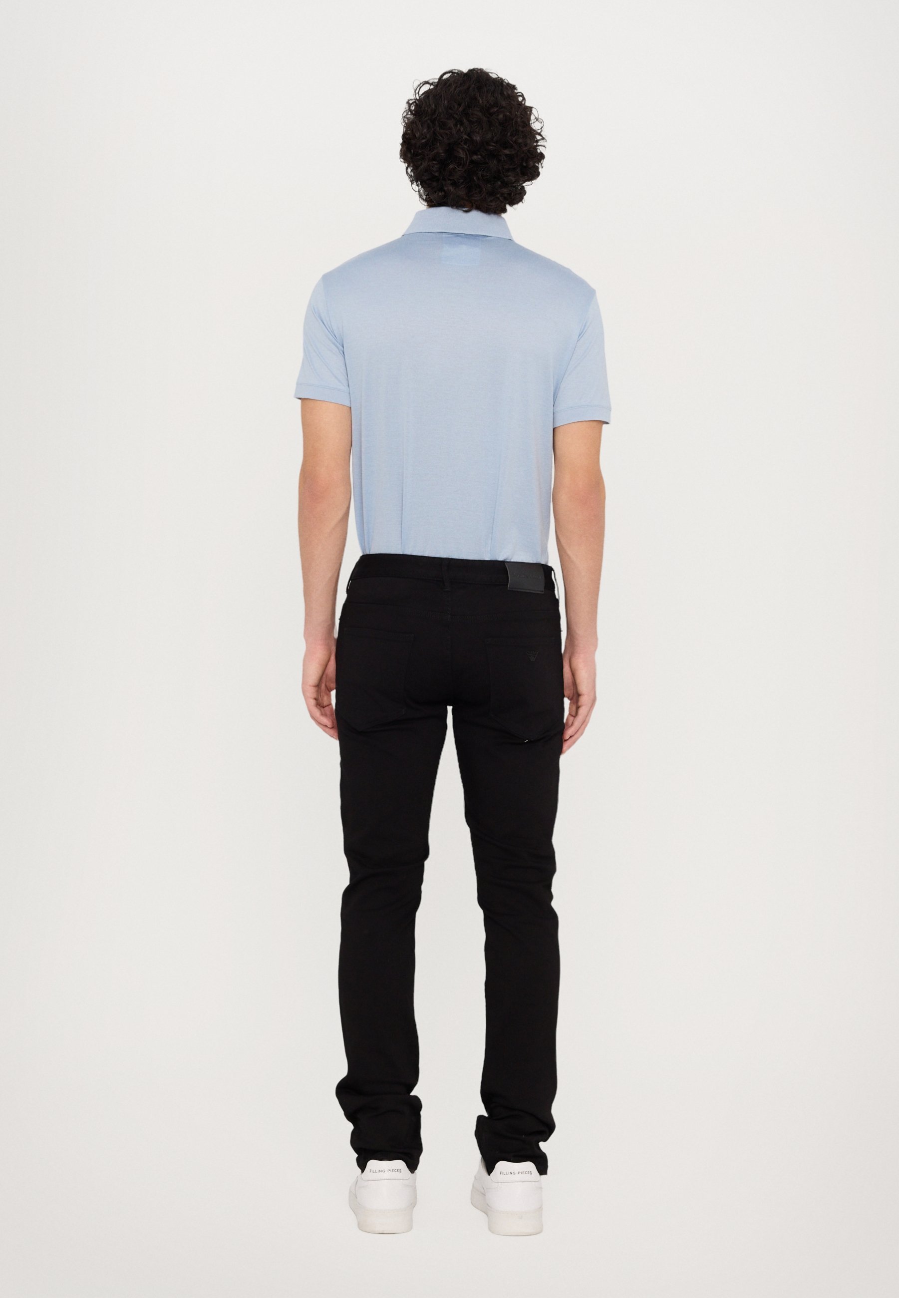 Emporio Armani broek met zakken - Slim fit jeans - zwarte denim