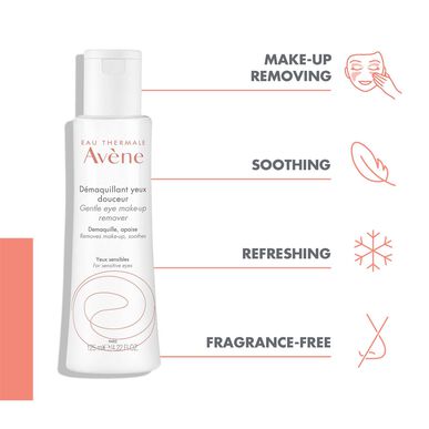 Avène nežno odstranjevanje ličil za občutljive oči 125 ml