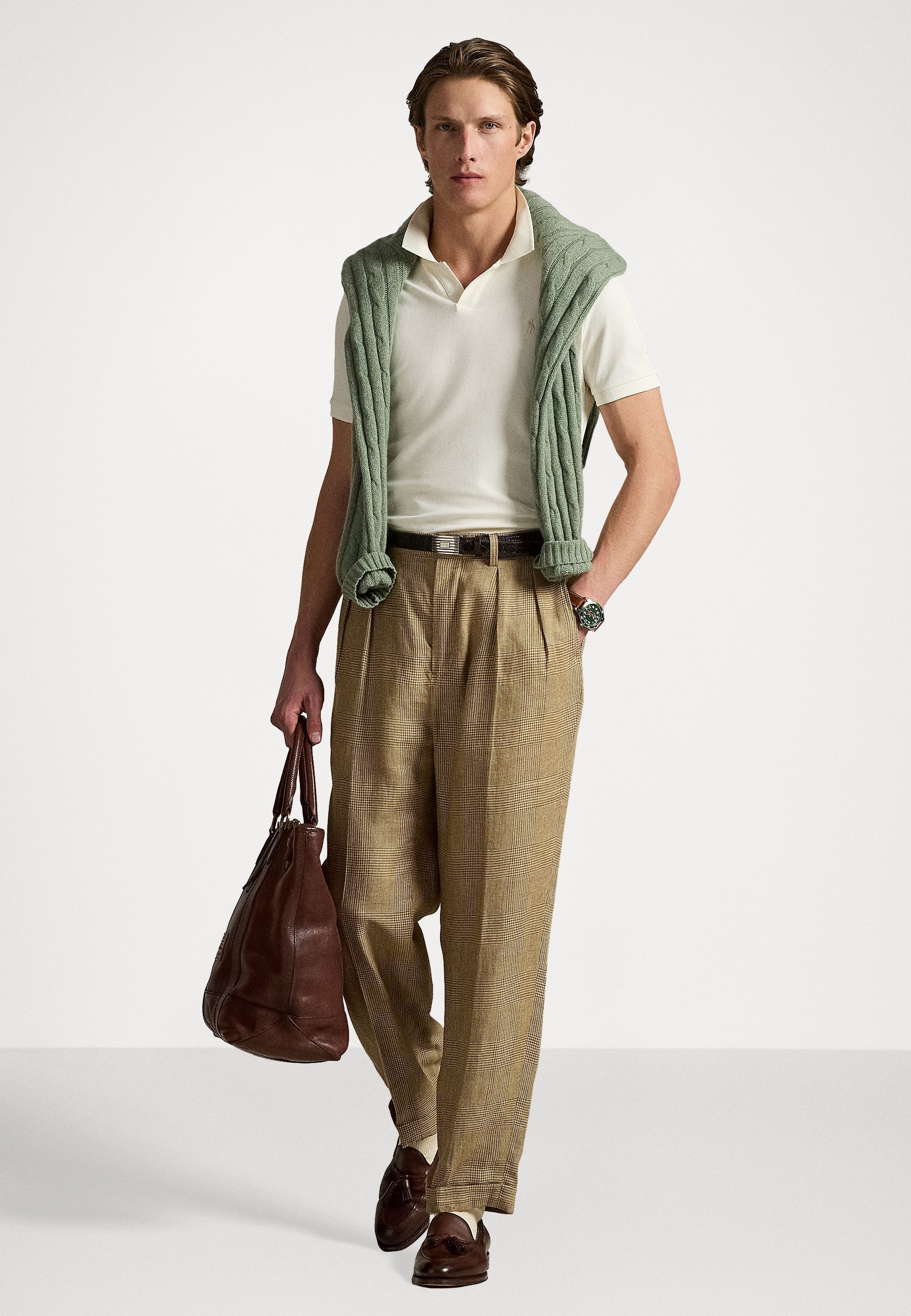 Polo Ralph Lauren CUSTOM SLIM FIT STRETCH - Polo - color crema chiaro