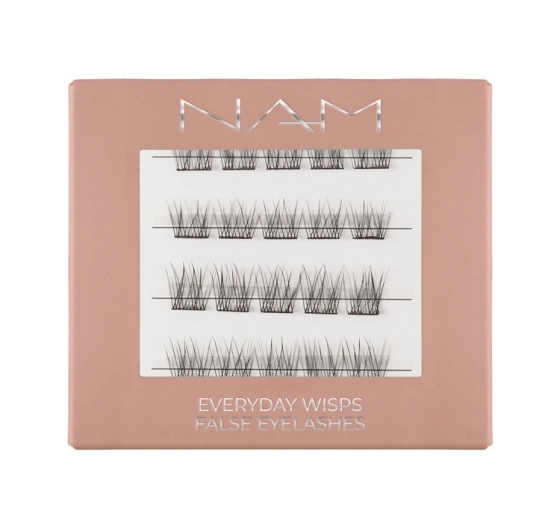 NAM Everyday Wisps kępki do rzęs 10 i 12 mm Black 24 sztuk