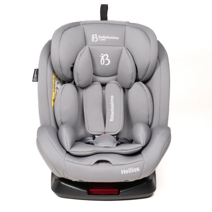 BEBELISSIMO - Siège auto Isofix - pivotant 360 ° -  40-150cm - (0-36kg) - Hellios - gray -R129 i-size
