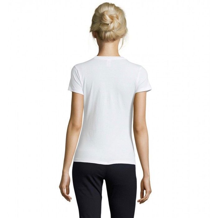 T-shirt femme - SPORT IS GOOD - Sol's Regent - Blanc - Manches courtes - Coupe ajustée