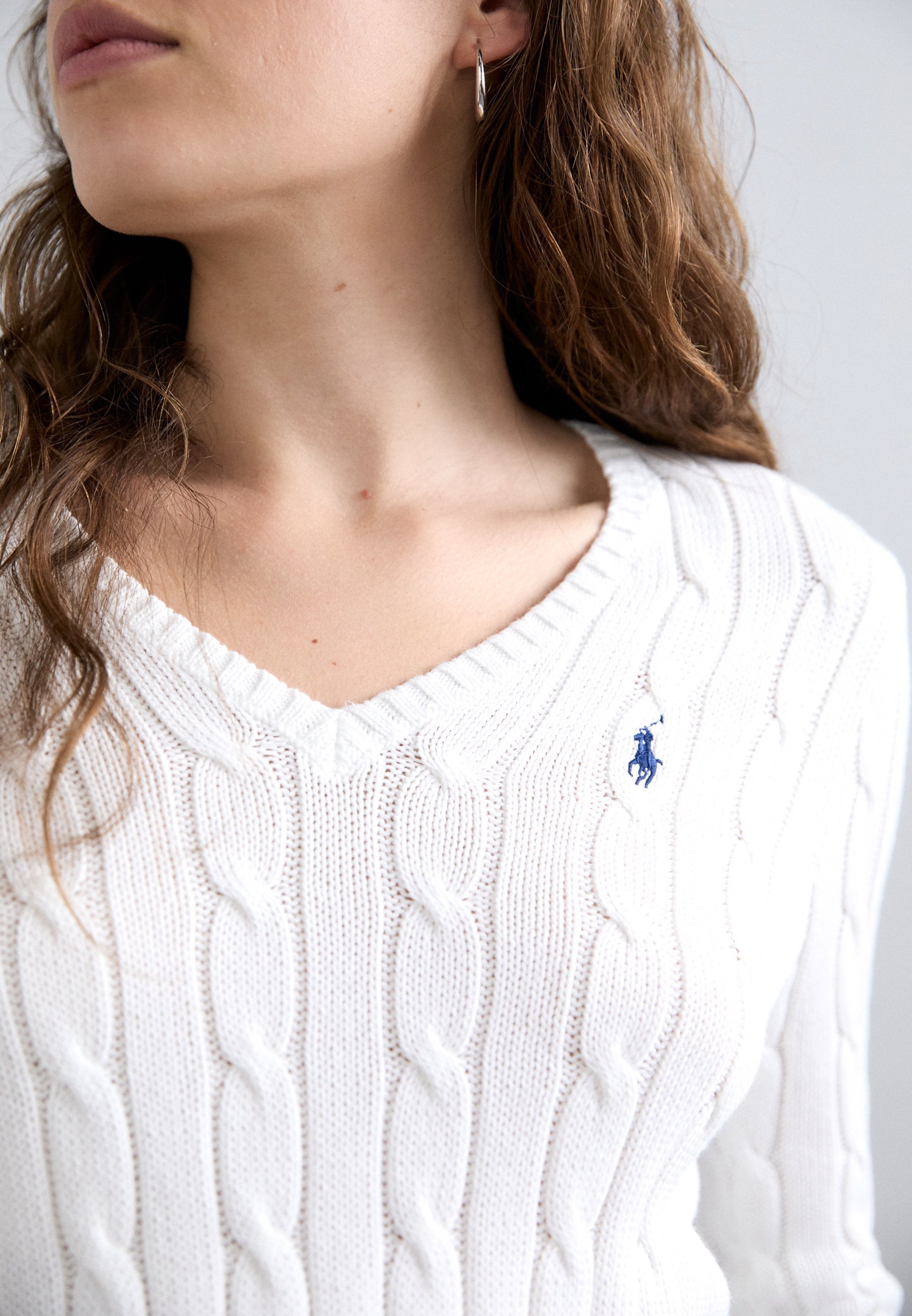 Pull Polo Ralph Lauren KIMBERLY - blanc