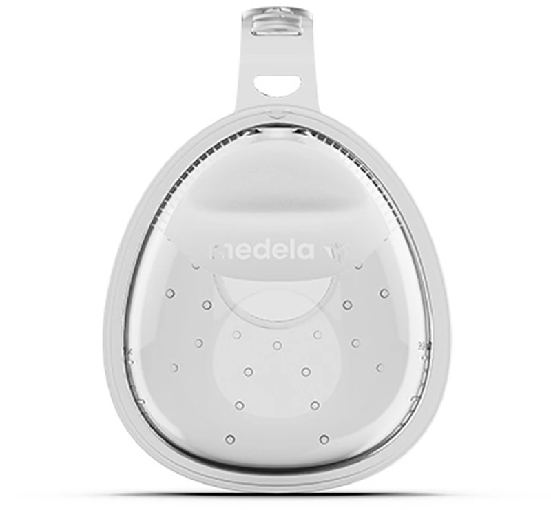 Coletor de leite materno Medela In-bra, para uso no sutiã.
