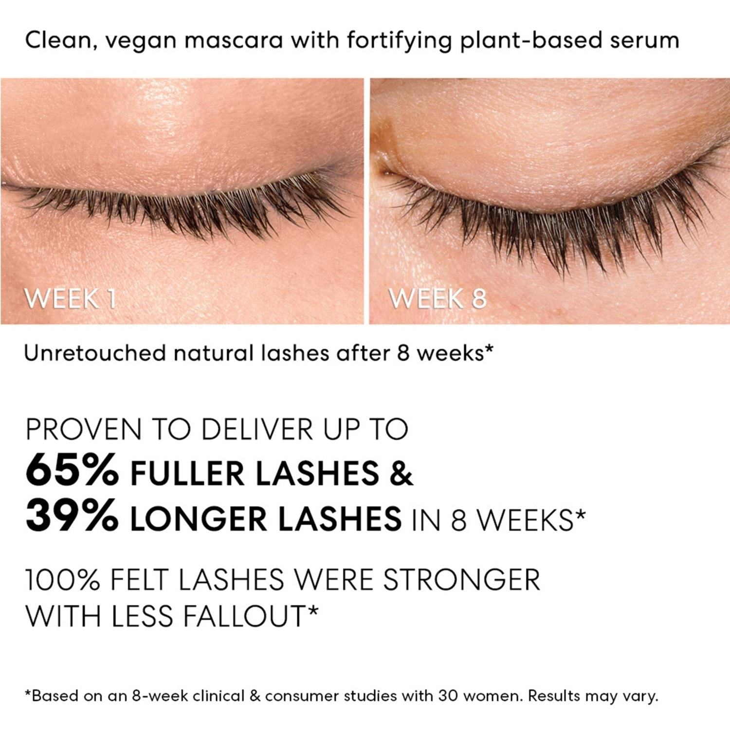 Riasenka bareMinerals Mascara Strength & Length s obsahom séra - 8 ml