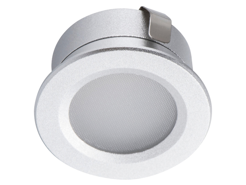 Lampa łazienkowa wpuszczana w sufit Imber LED aluminiowa biała