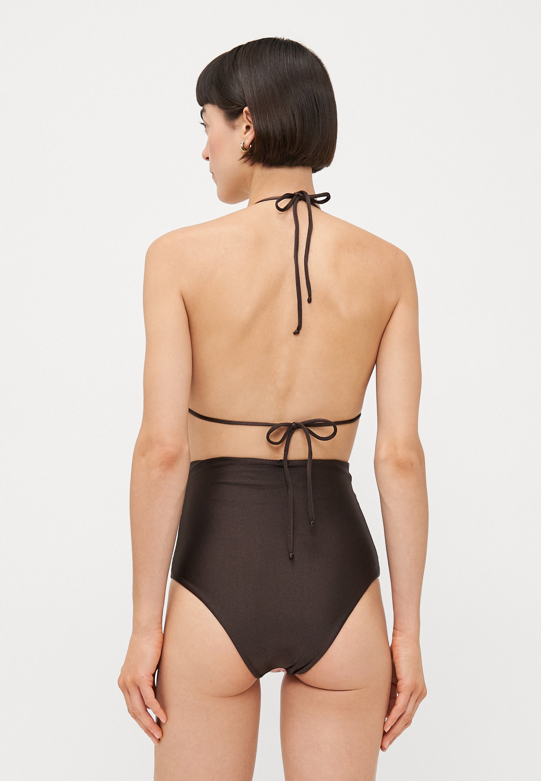 ADRIANA DEGREAS GIARDINO HIGH WAISTED - Bikini - Kaffee/Grün/Rosa