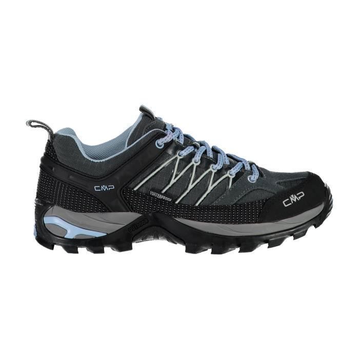 Chaussures de marche de randonnée basses femme CMP Rigel waterprof - graffite-azzurro - 36