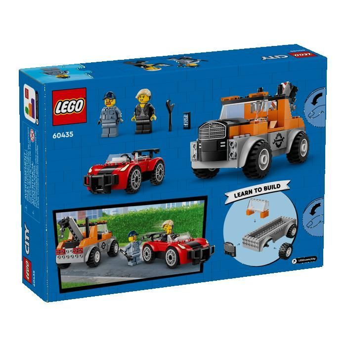 LEGO City 60435 Bärgningsbil och Sportbil Presenter Leksaker Samlarobjekt 4+