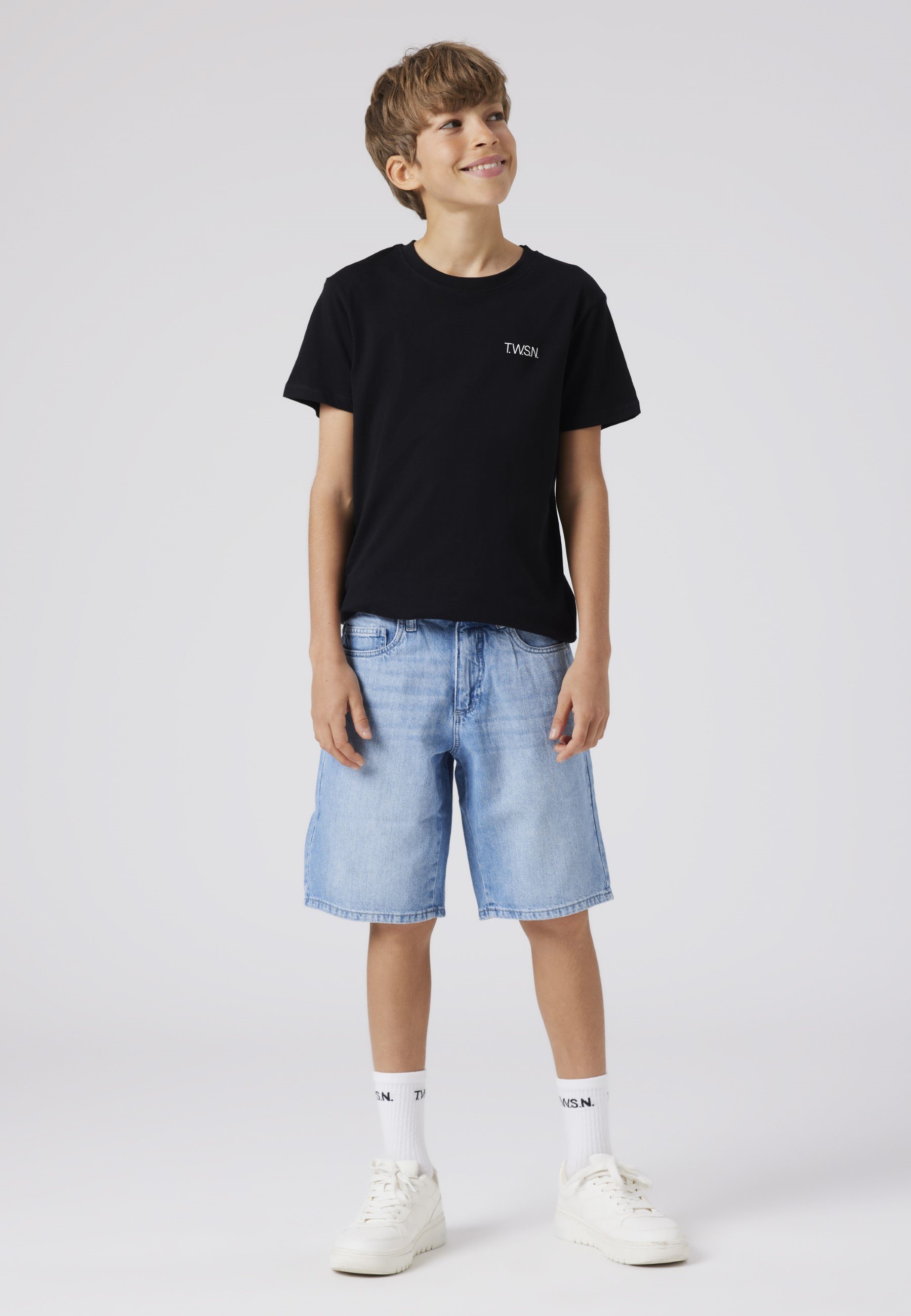 TWO SOON Denim shorts - lichtblauwe denim