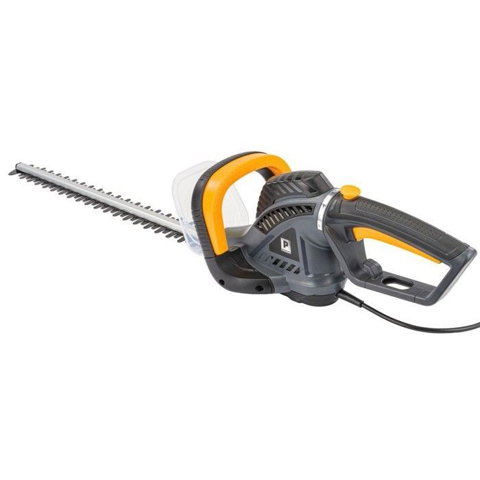1800W electric hedge trimmer with steel blade, 61cm rotating handle and blade guard