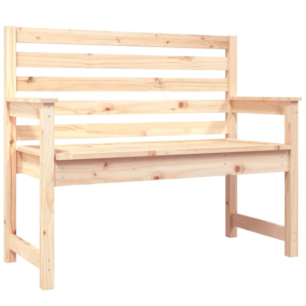 Ławka ogrodowa Brąz 109 x 48 x 91.5 cm Drewno sosnowe vidaXL