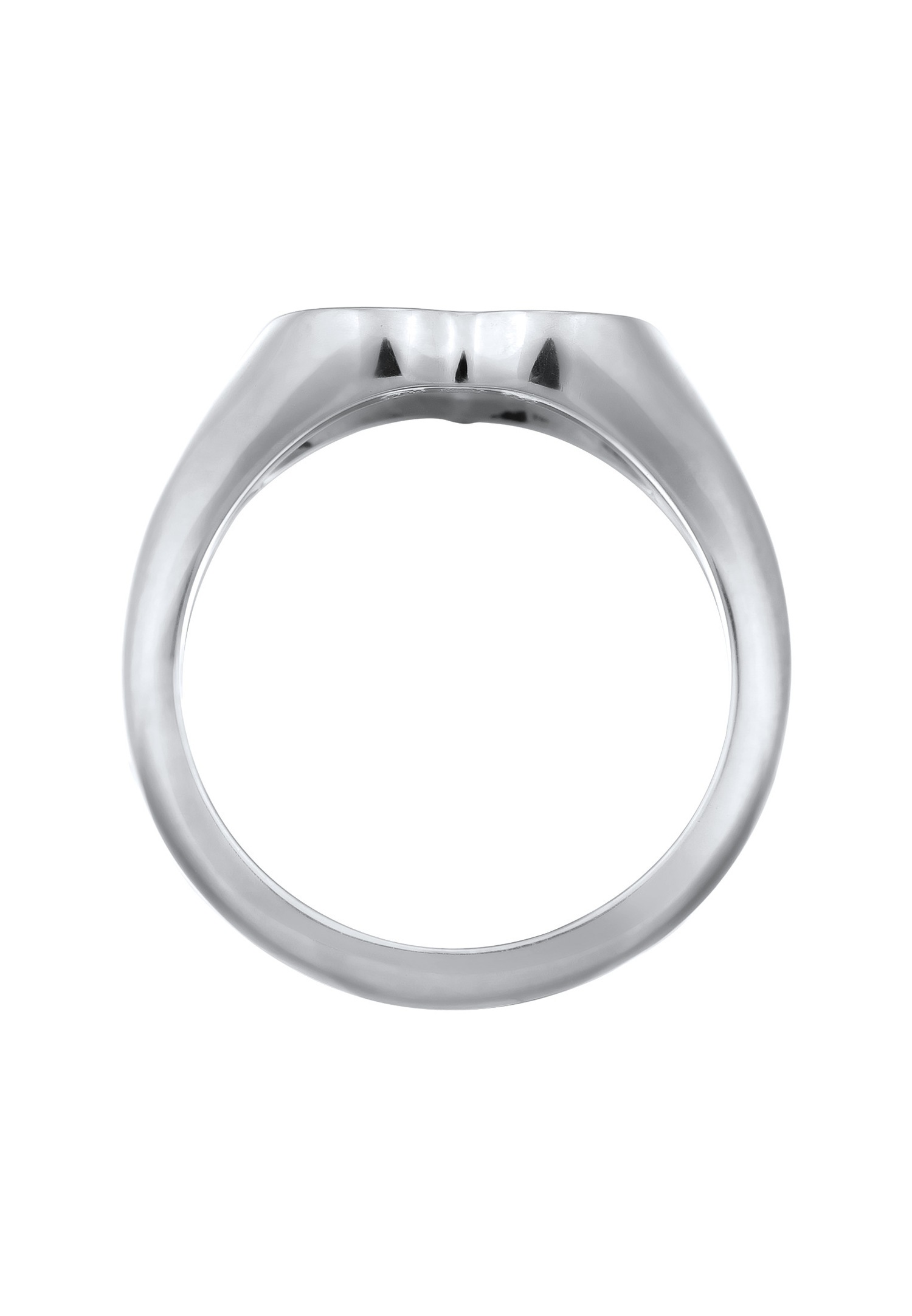 Elli Elli Bague chevalière Femmes Coeur Argent Sterling 925 Saint-Valentin