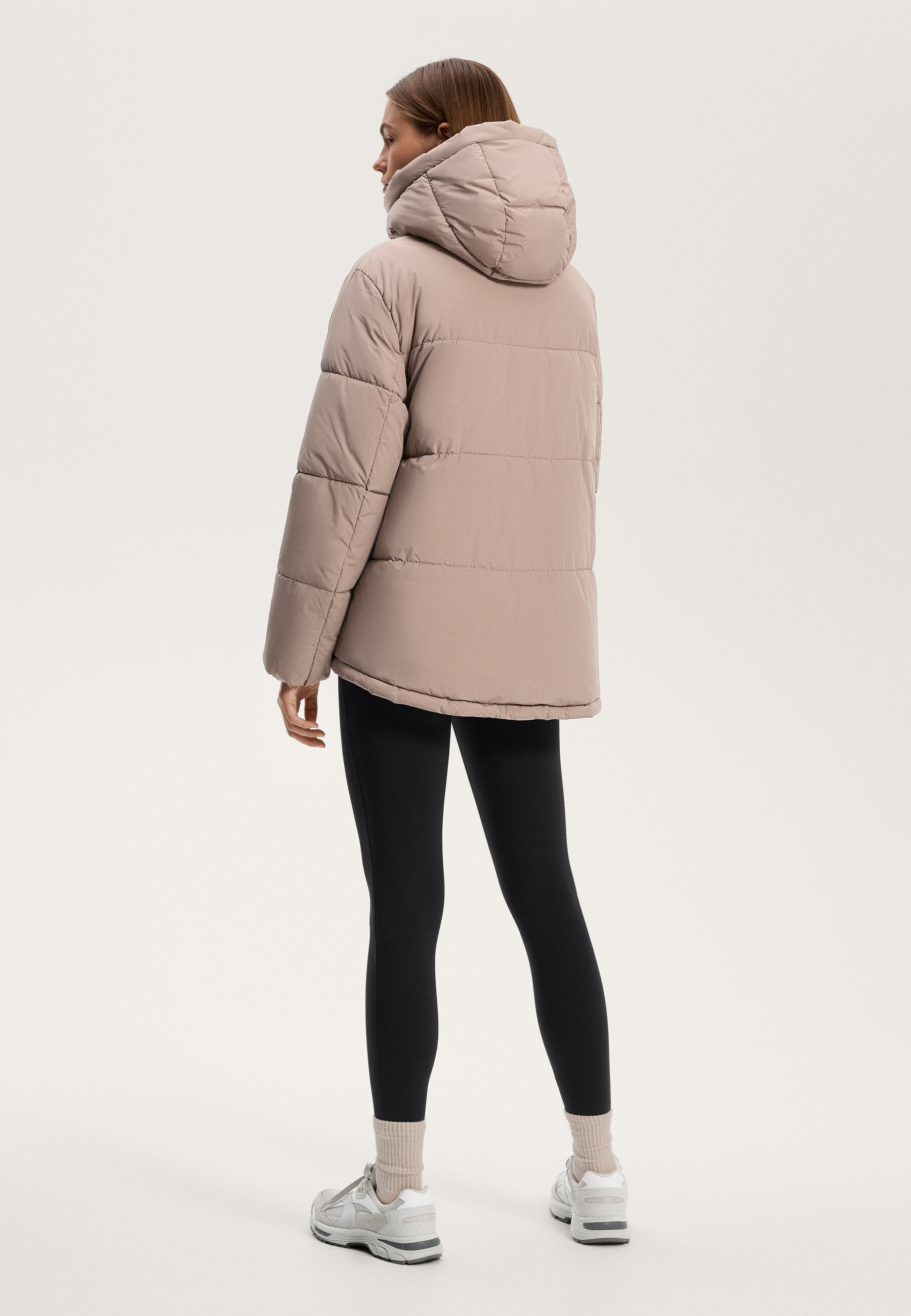OYSHO PRIMALOFT WATERAFSTOTENDE GEVOERDE Winterjas - beige