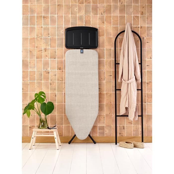 Tabla de planchar Brabantia C, 124x45 cm, Soporte para planchar Solid Generator - Gris vaquero