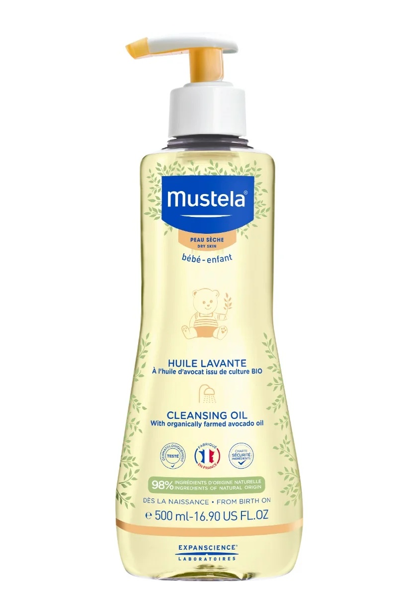 Huile de bain Mustela 500 ml pour peau sèche