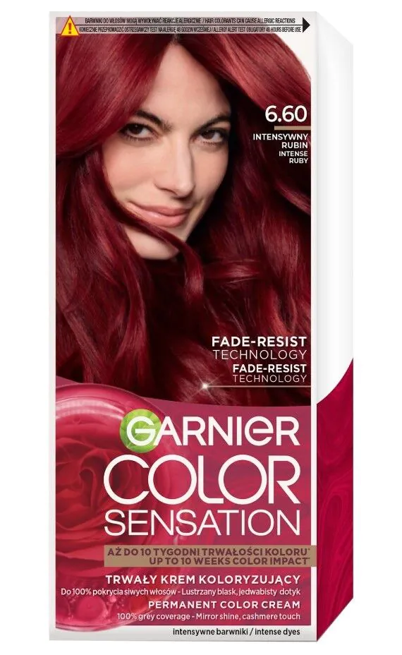 Garnier Color Sensation Krem koloryzujący 6.60 Intensywny Rubin