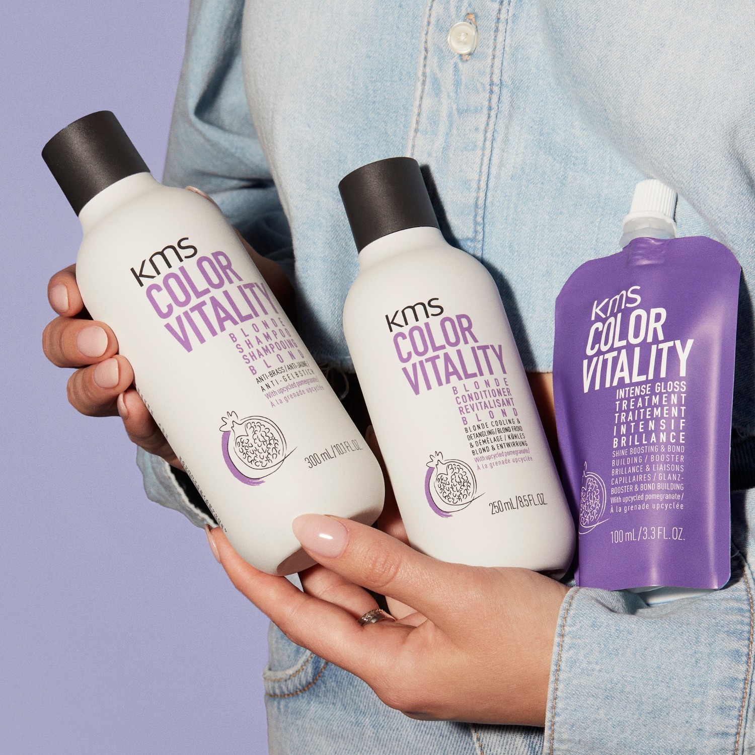 KMS kondicionierius „Colorvitality“ – šviesiems plaukams skirtas kondicionierius, 250 ml