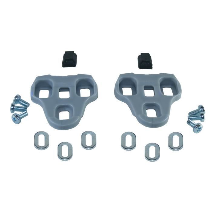 cyclingcolors KEO Look compatible shoe cleats, grey, 4.5° cleats for road and racing bikes