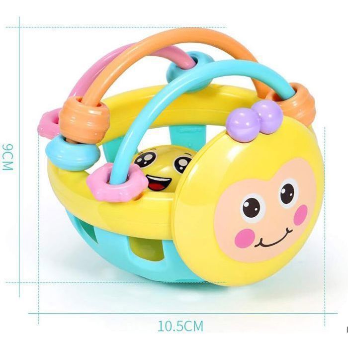Educational Toys - Baby Toys - Early Education Toys - Soft Rubber Rattle - Bee Toy - BPA-Free Toy