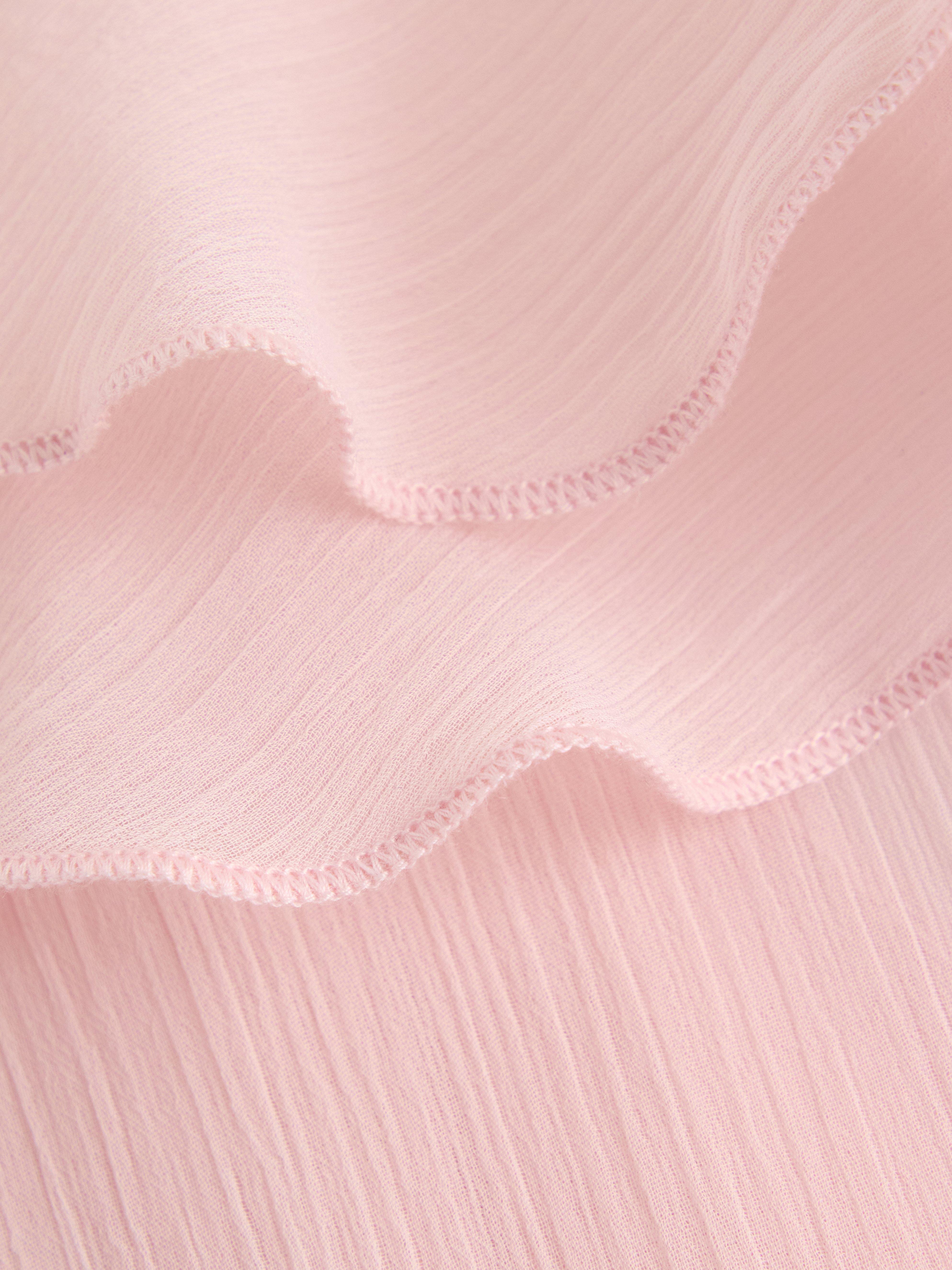 Bluse i chiffong Lys støvete rosa