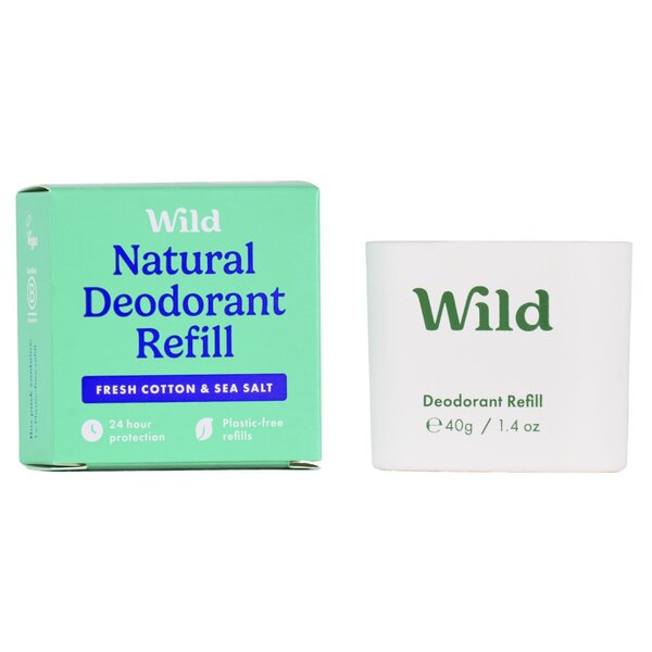 Wild Fresh Cotton & Sea Salt Natural Deodorant Refill<br>40g