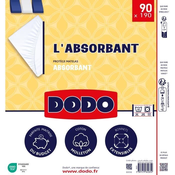 Coprimaterasso assorbente - 90x190 cm - Poliestere
