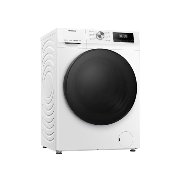 Lavadora tipo ojo de buey - HISENSE - WFQA1214EVJM - 12 kg - 1400 rpm - Vapor Purejet