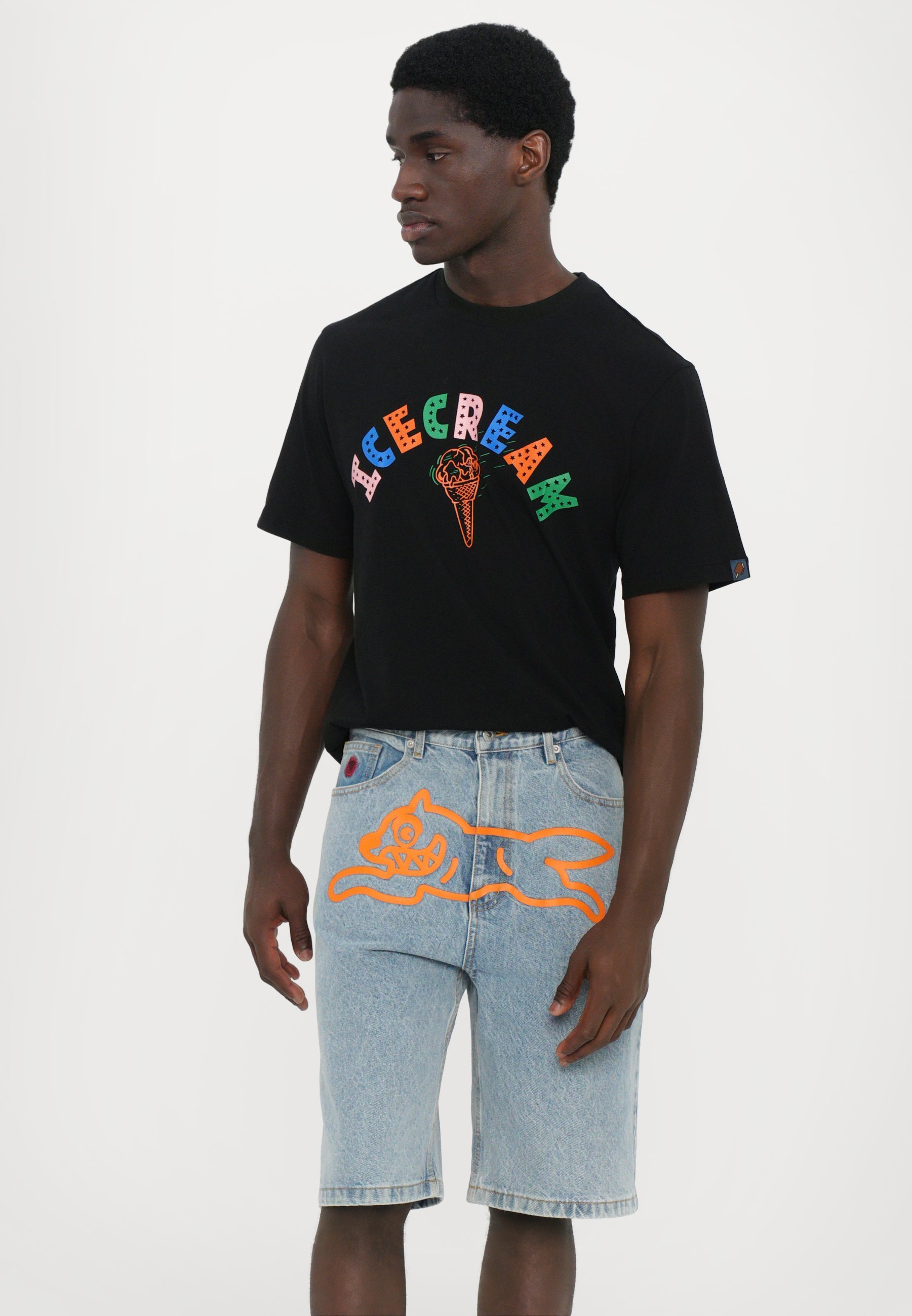 Eiscreme-Jeansshorts