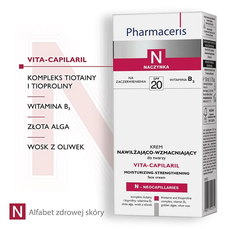 Pharmaceris N Vita-Capilaril Krem nawilżająco-wzmacniający