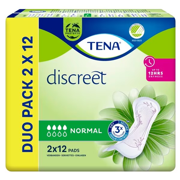 Tena Lady Discreet Normal улошци<br>Медицински производ - 2 x 12 комада