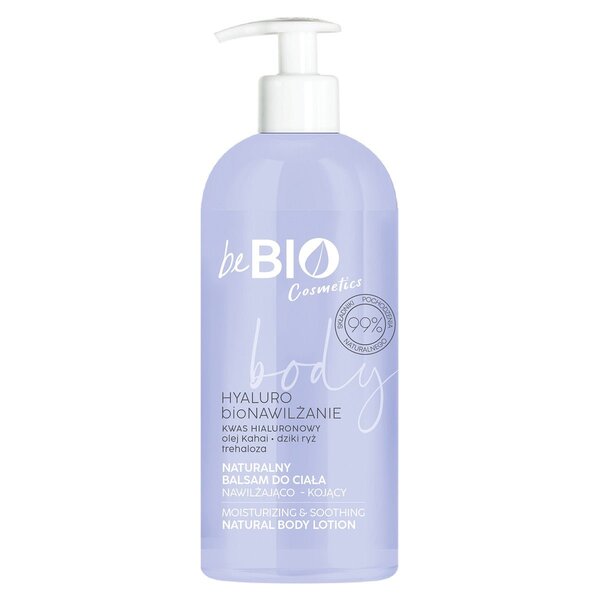 beBIO HYALURO drėkinamasis ir raminamasis kūno losjonas 350ml