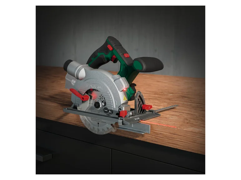 Serra circular sem fio PARKSIDE® PHKSA 20 Li B3, 20 V
