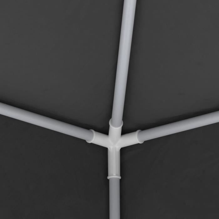 Heimdekoration [14215] Pavillon - Pergola Empfangszelt und Seitenwände 2x2 m Anthrazit 90 g/m²