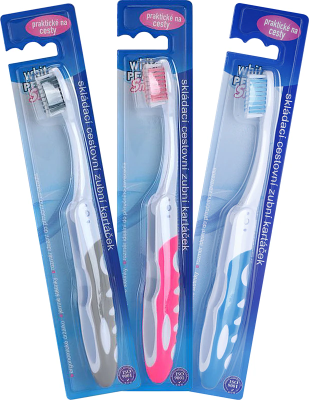 Escova de dentes dobrável para viagem White Pearl Smile
