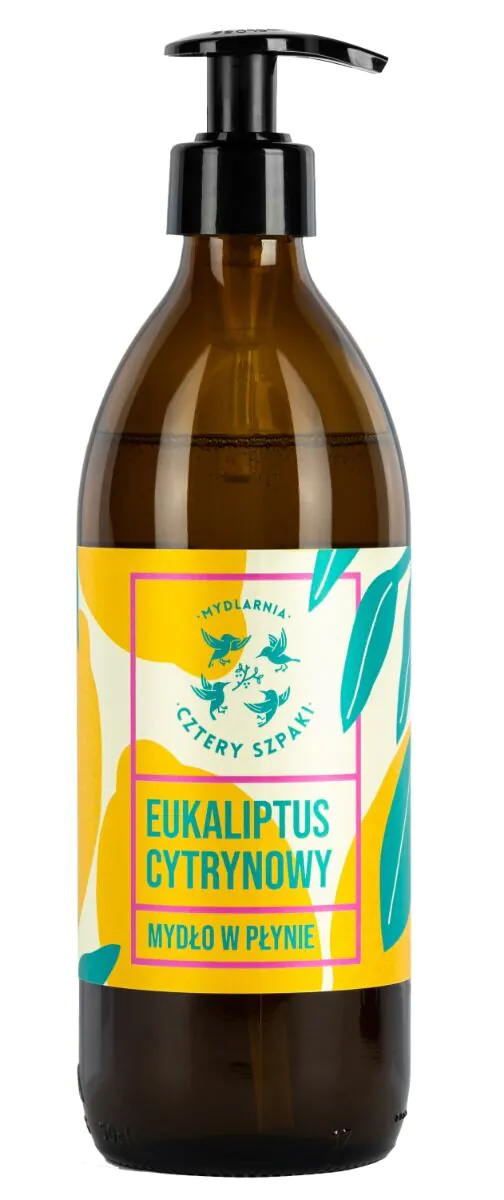 Mydlarnia Cztery Szpaki Naturalne mydło w płynie, Eukaliptus Cytrynowy