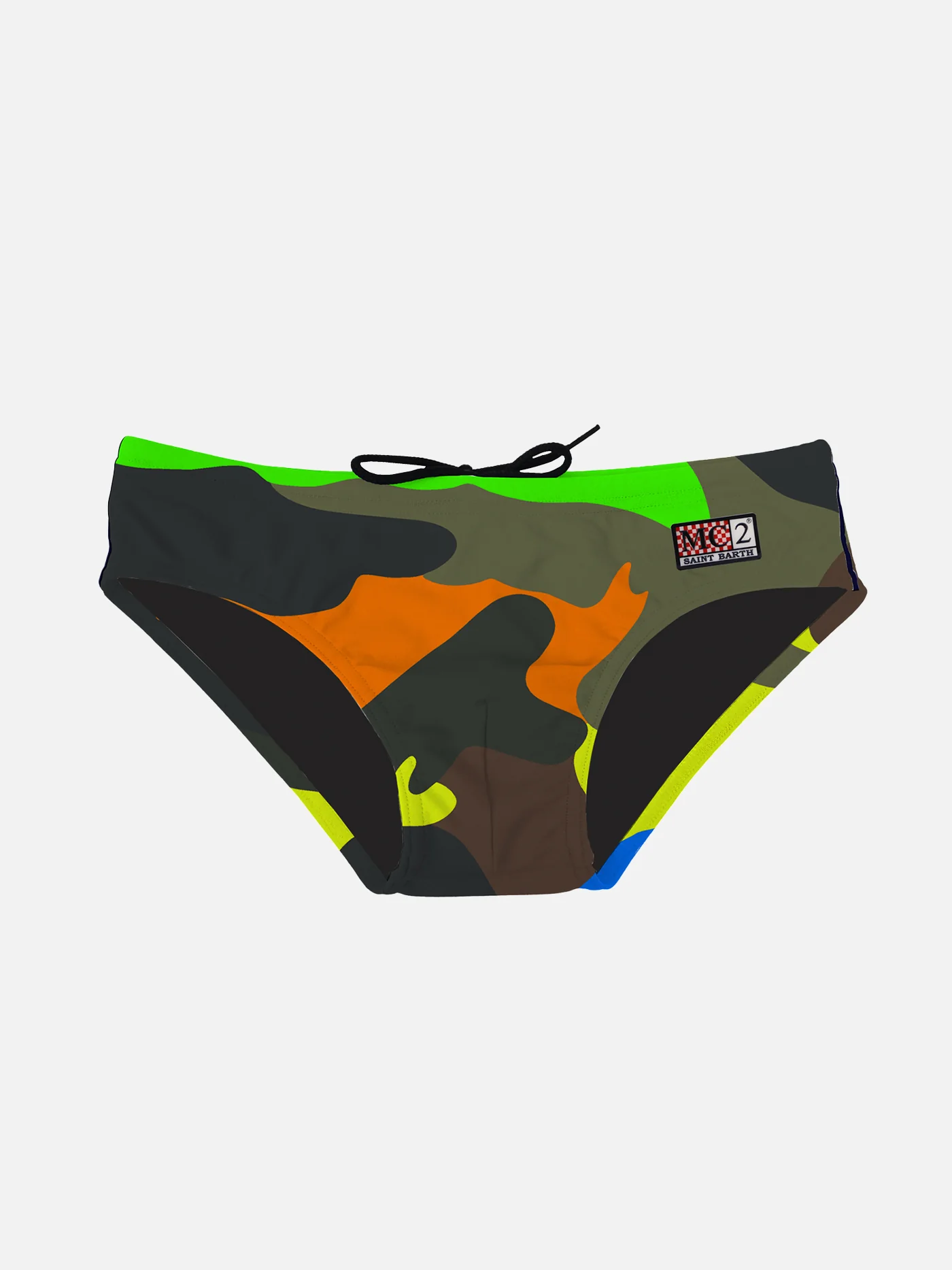 Drenge badebukser med flerfarvet camouflageprint