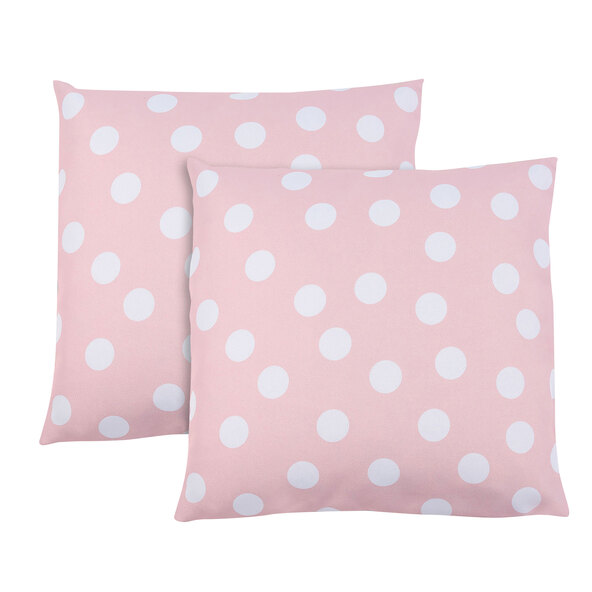 Points-puter, sett med 2, støvete rosa