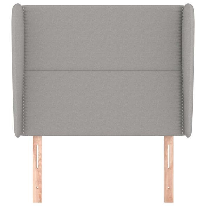 Tête de lit - vidaXL - Gris clair - Tissu durable - Hauteur réglable - Pieds robustes