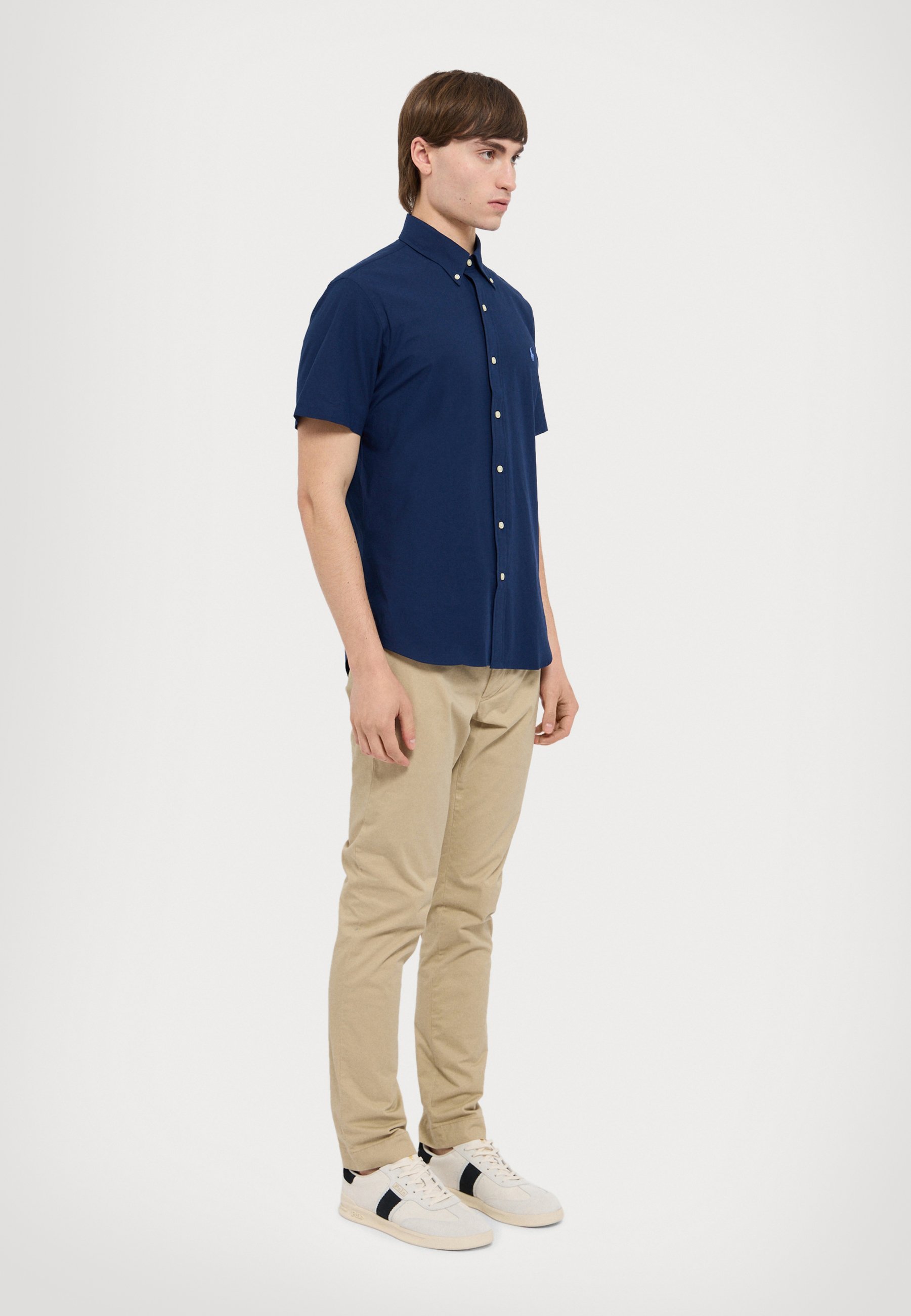 CUSTOM FIT STRETCH POPLIN SHIRT - Košile - black/white